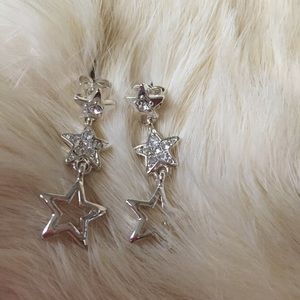 Silver Star ⭐️ Rhinestone Earrings